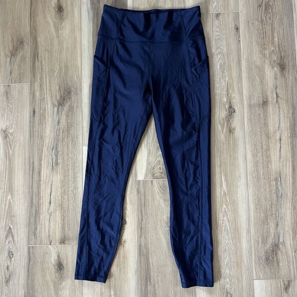 Fabletics Oasis PureLuxe High Waisted Shine Fabric 7/8 Legging Pants Sz Medium - Picture 5 of 7